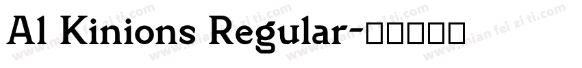 Al Kinions Regular字体转换